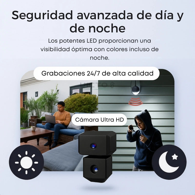 SafeCam Pro™ | Siempre protegido incluso sin internet ni electricidad